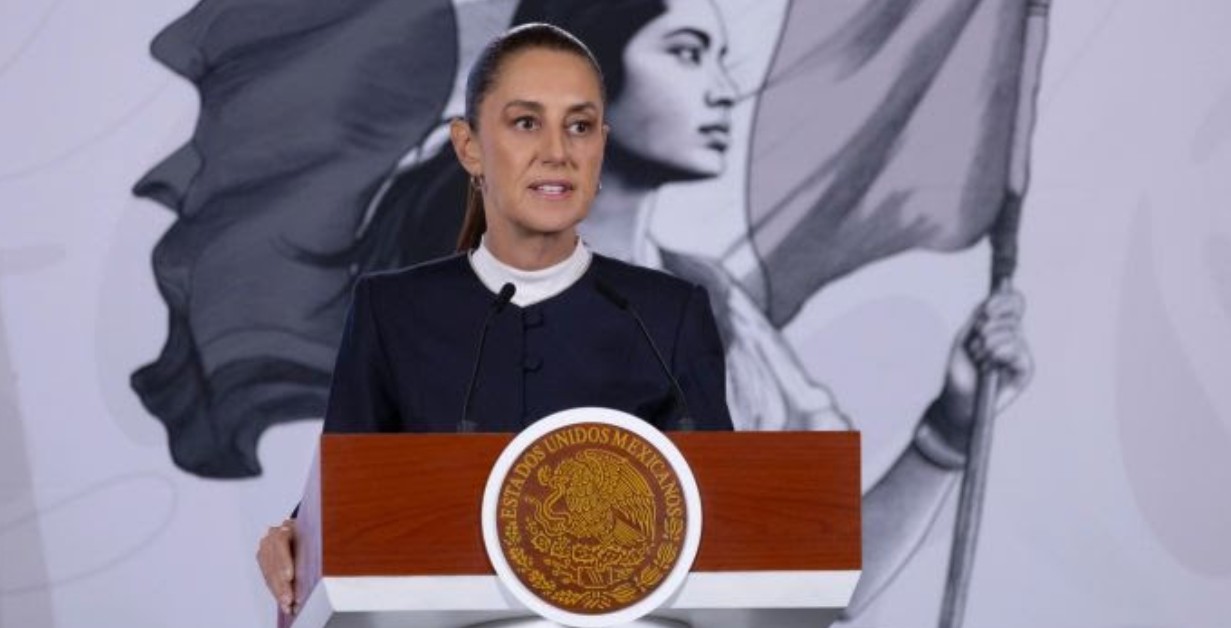 Claudia Sheinbaum durante la conferencia matutina.