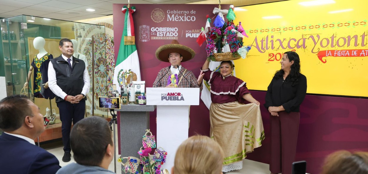 Danzantes del Atlixcayotontli en Atlixco