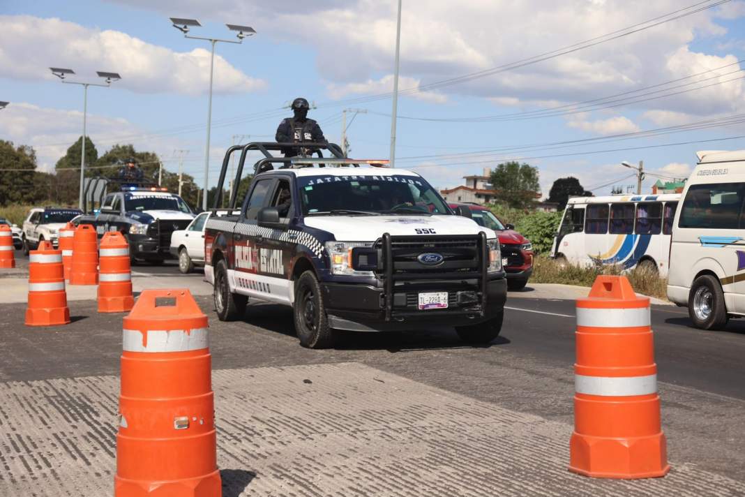 Elementos de la Secretaría de Seguridad Ciudadana de Tlaxcala.