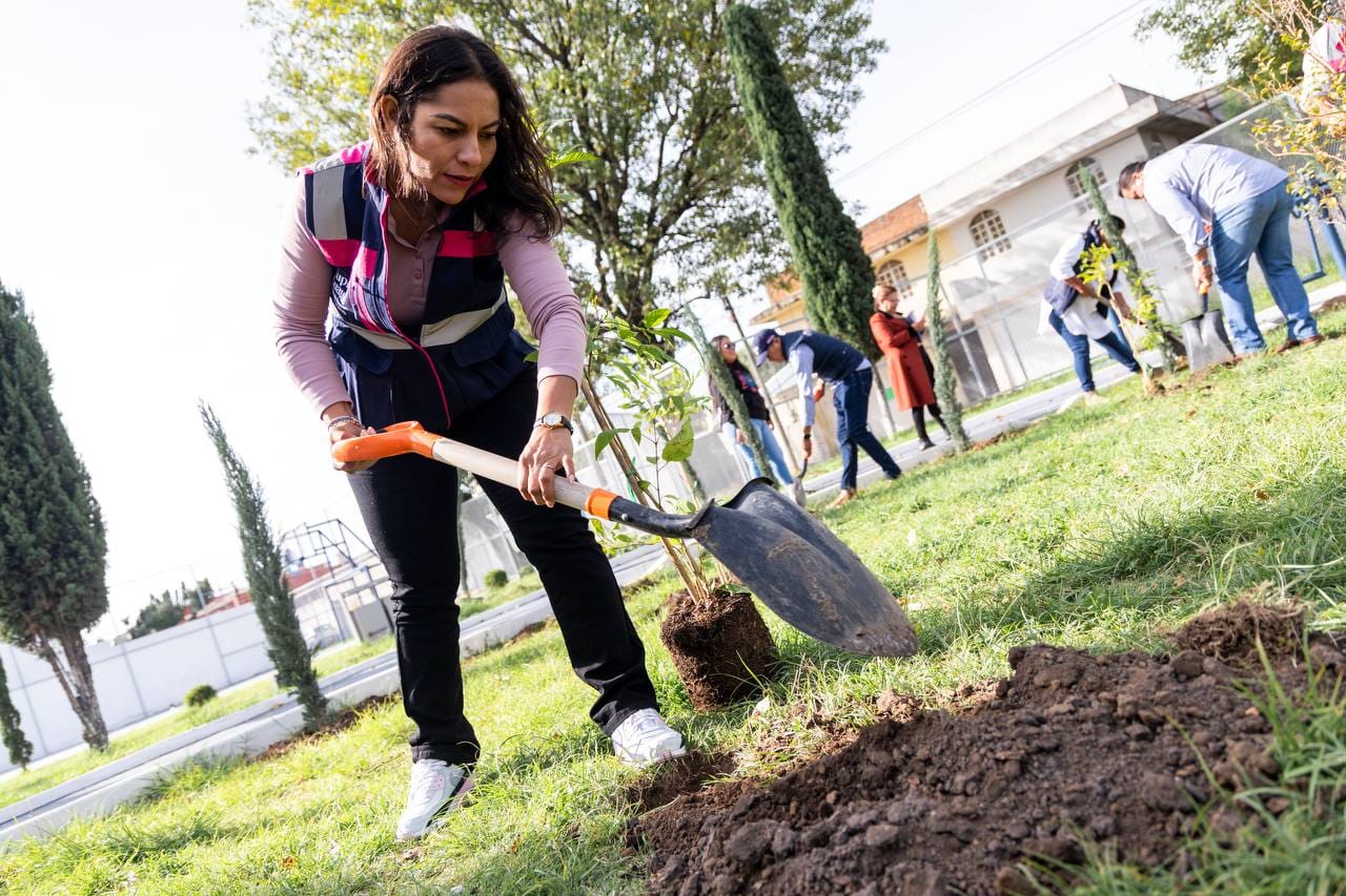 Con la reforestación sembramos un mejor futuro para San Andrés Cholula: Lupita Cuautle