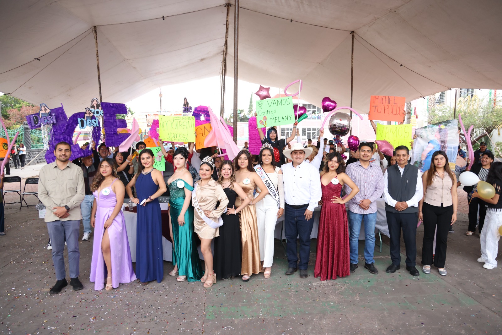 Presentan a las candidatas a Reina de las Fiestas Patrias Cuautlancingo 2026