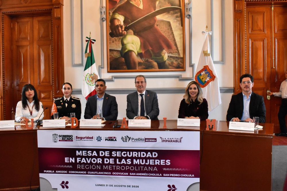 Puebla fortalece coordinación metropolitana para atender violencia contra mujeres