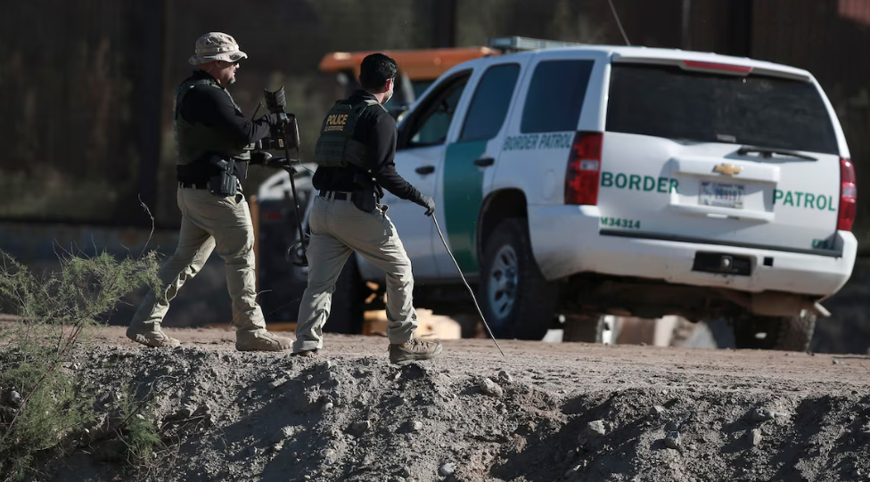 Drones militares cerca de la frontera entre México y Estados Unidos.