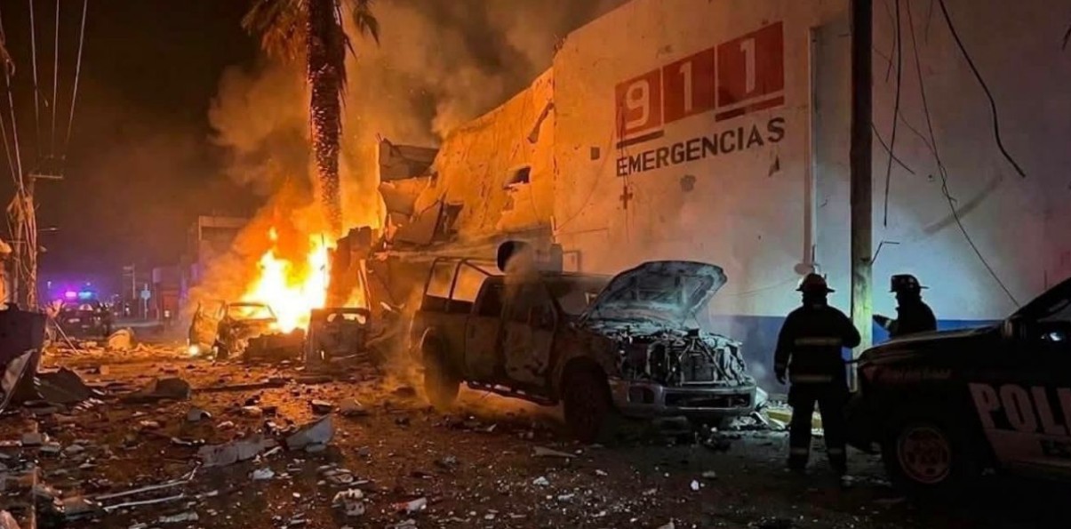 Explosión afecta la comandancia de Policía en Ojocaliente.