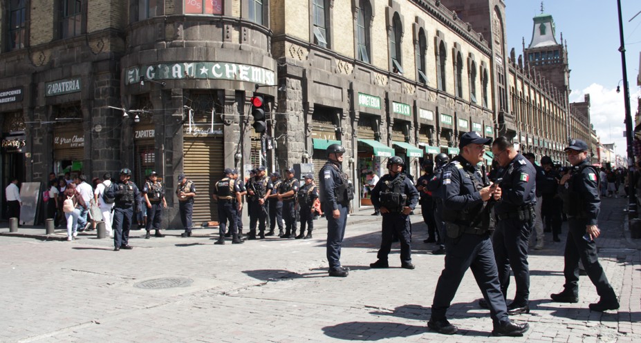 Autoridades se preparan con operativo para las fiestas patrias en el Centro Histórico de Puebla