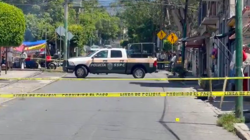 Patrullas resguardan la zona donde ocurrió el ataque armado en Altavista.