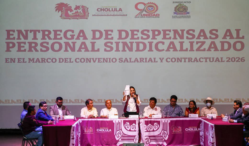 Tonantzin Fernández apoya a trabajadores sindicalizados con convenio y entrega de despensas