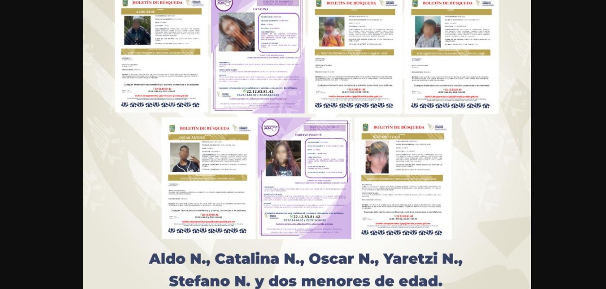 Personal de la Fiscalía de Puebla durante acciones de búsqueda de personas.