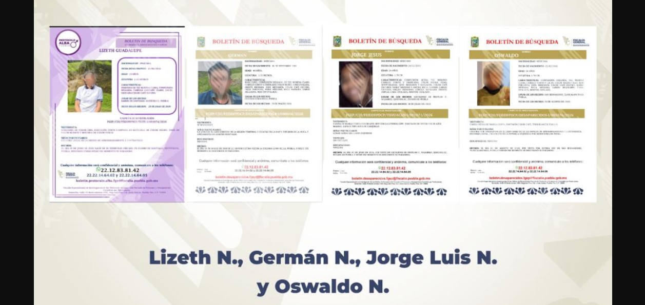 Personal de la Fiscalía de Puebla durante labores de búsqueda.