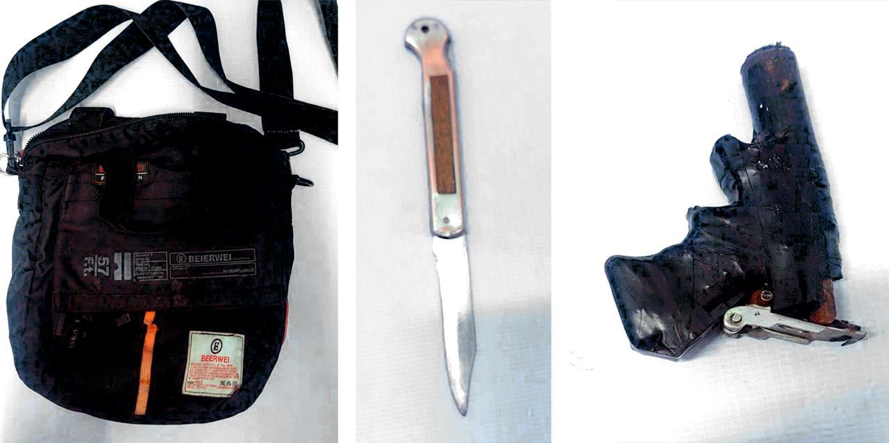 Detienen a dos hombres señalados por presunto robo a transeúnte en la México-Puebla
