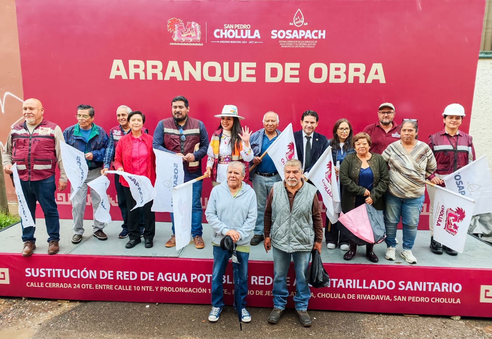 Arranca obra de agua y drenaje en Cholula
