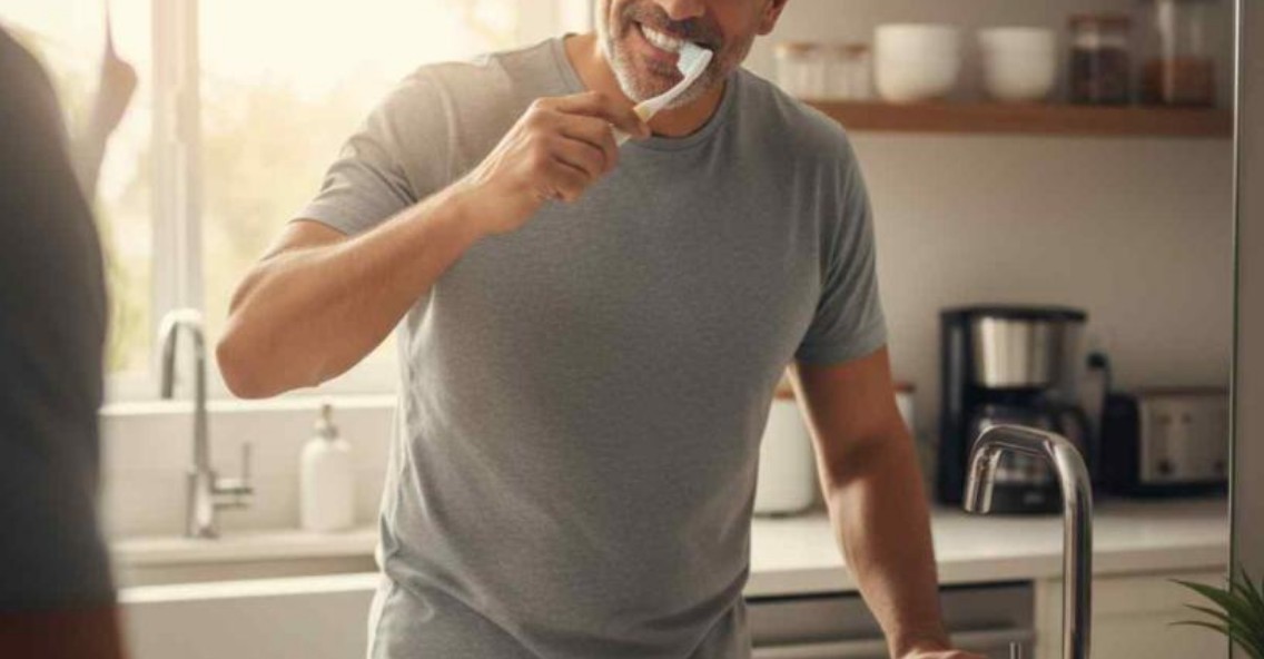 Cepillarte antes de desayunar: lo que pasa en tu boca mientras duermes