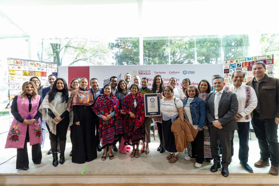 Tlaxcala brilla en Récord Guinness con bordados que conquistan al mundo