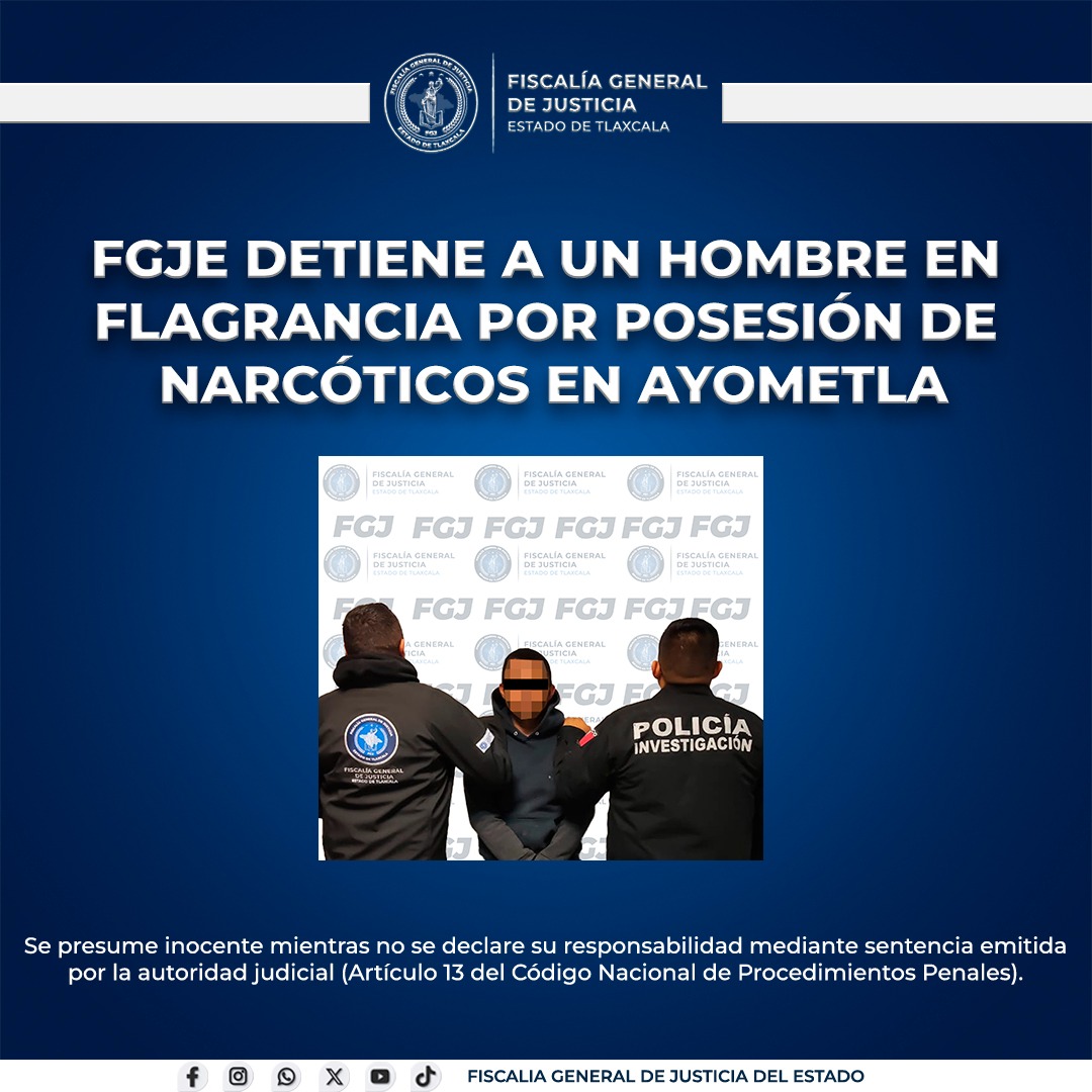 Detienen en Ayometla a presunto narcomenudista con marihuana y cristal