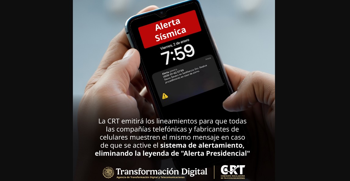 Cambiarán el mensaje de alerta en celulares tras sismos y terremotos