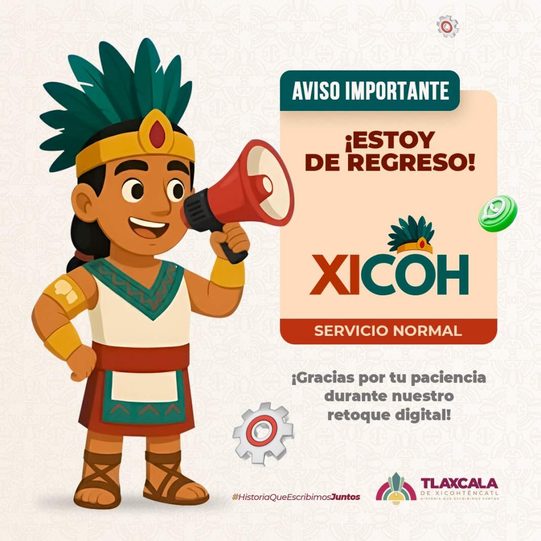 Xicoh regresa en Tlaxcala y promete trámites rápidos desde WhatsApp