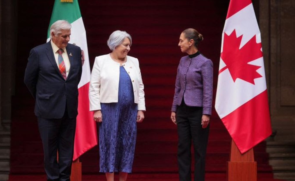 Encuentro oficial entre México y Canadá en Palacio Nacional