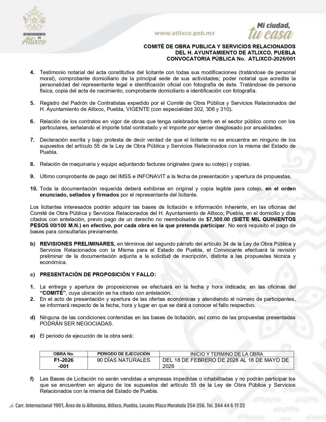 Página 2 convocatoria 28 enero 2026