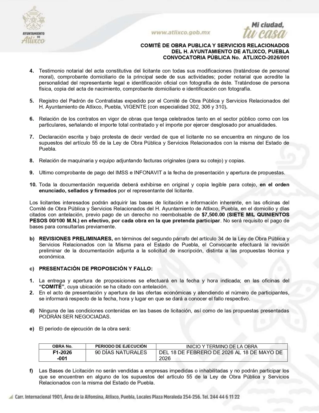 Página 2 convocatoria 28 enero 2026