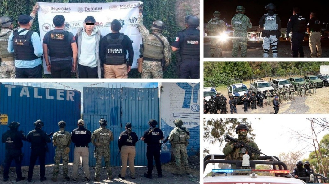 Operativos coordinados refuerzan la seguridad en Puebla