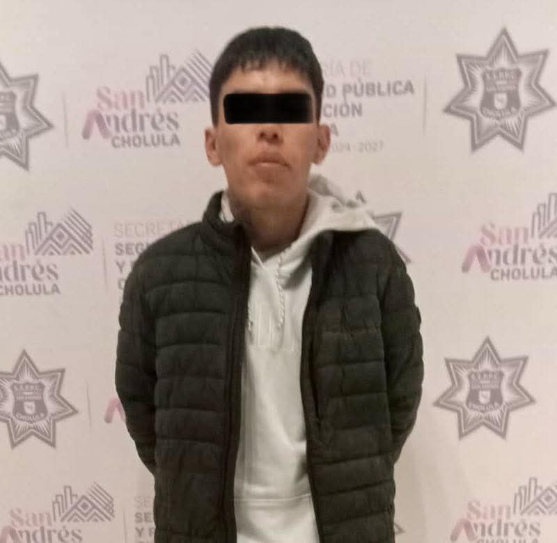 Activación de botón de pánico y reacción inmediata permiten detener a presunto responsable de robo en San Andrés Cholula