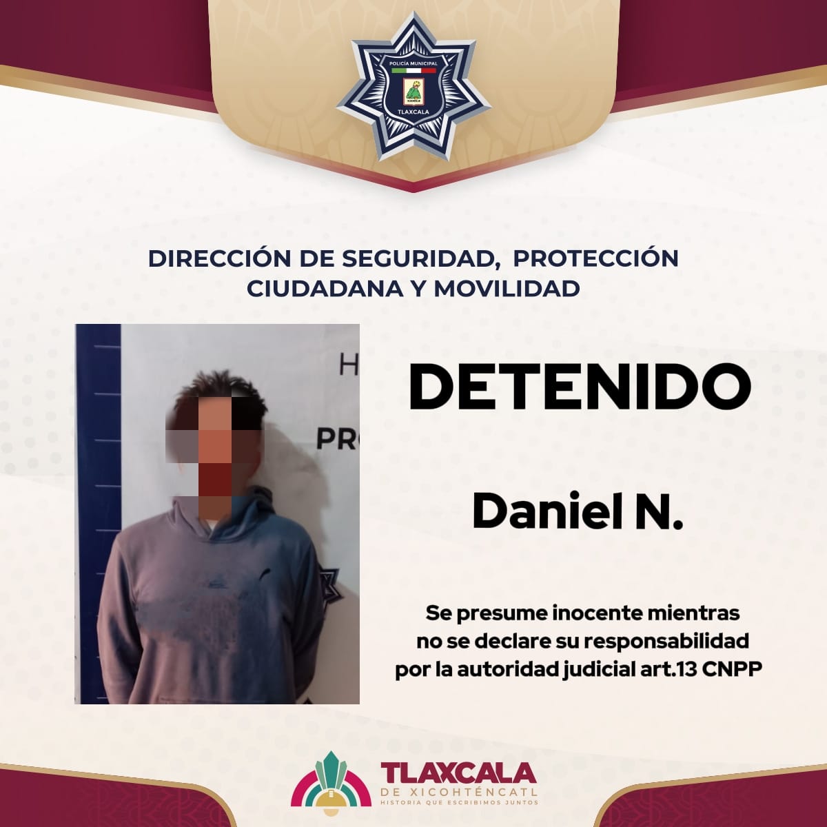Detienen a hombre en Tlaxcala por violar orden judicial y agredir a su ex pareja