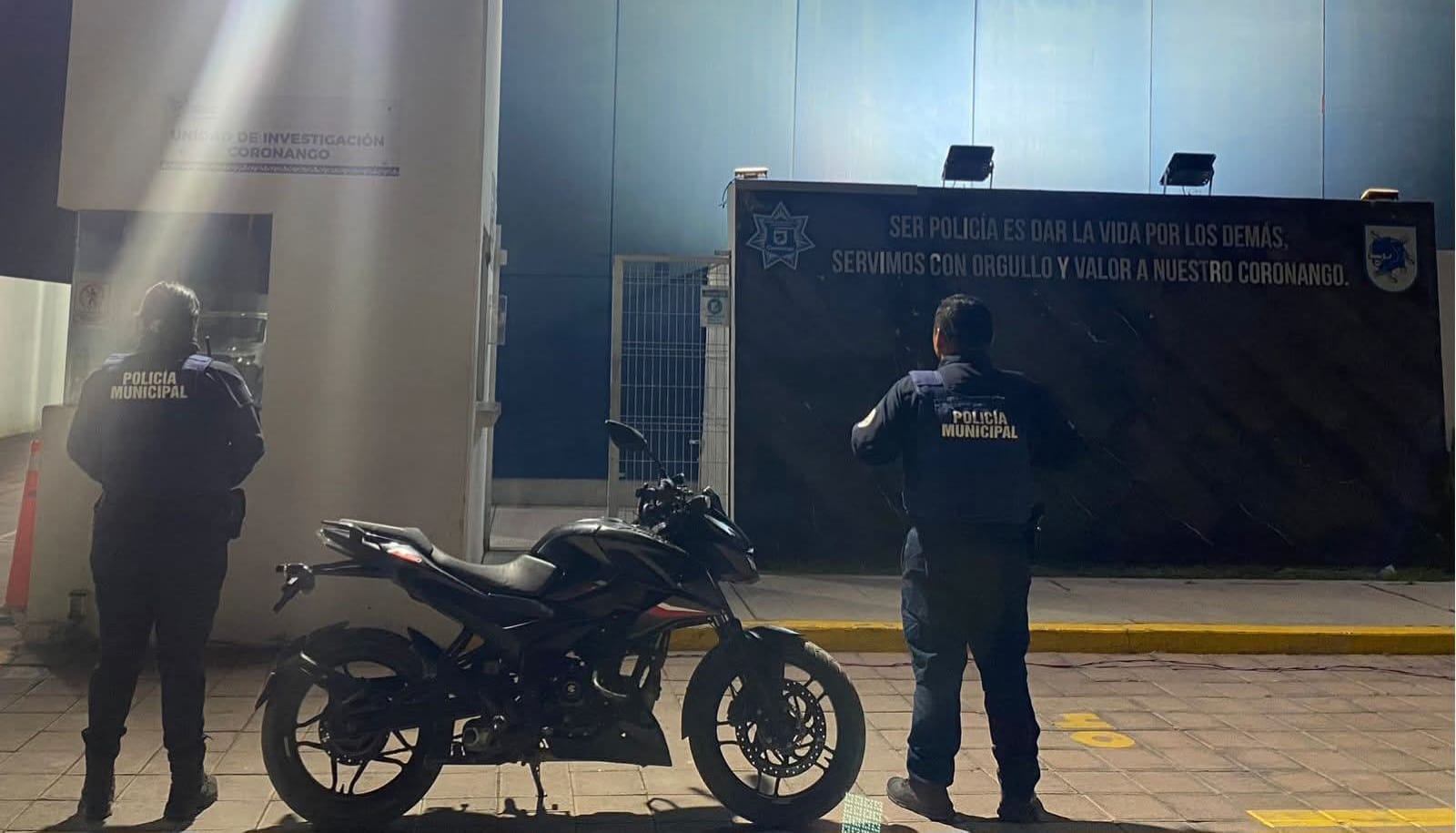 Policía de Coronango permiten recuperar motocicleta robada