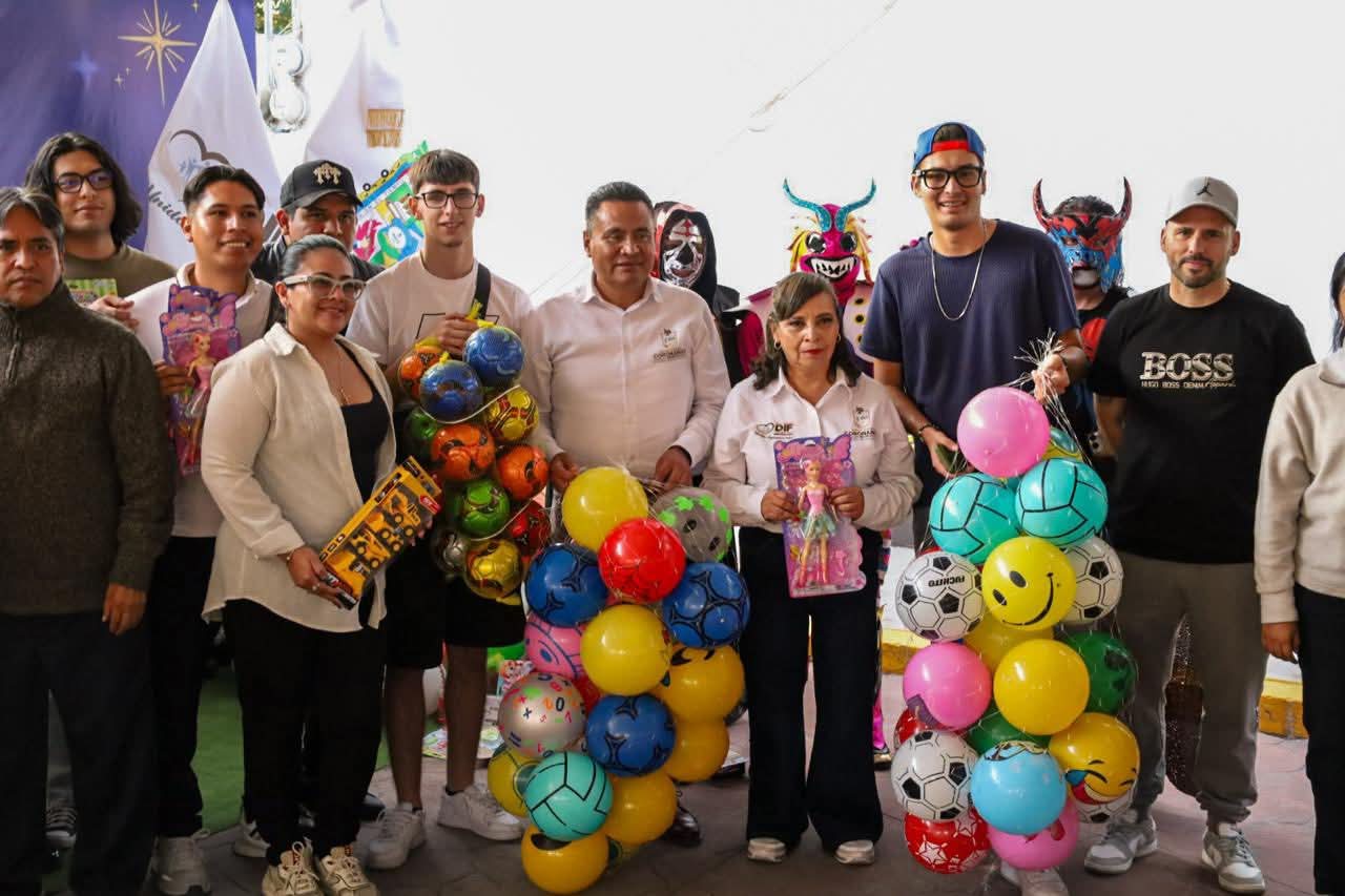 Coronango celebran el Día de Reyes con entrega de juguetes y apoyos a familias del municipio