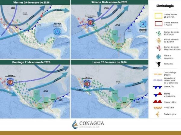 Gobierno de Puebla emite alerta preventiva por lluvias intensas y bajas temperaturas