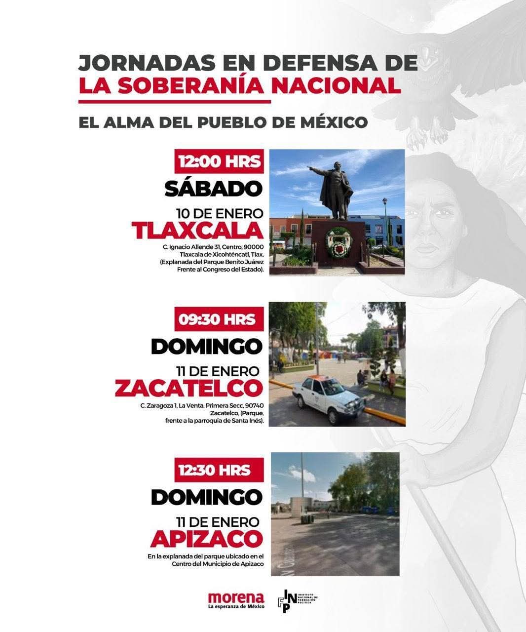 Convoca MORENA a jornadas contra planes de intromisión de Trump