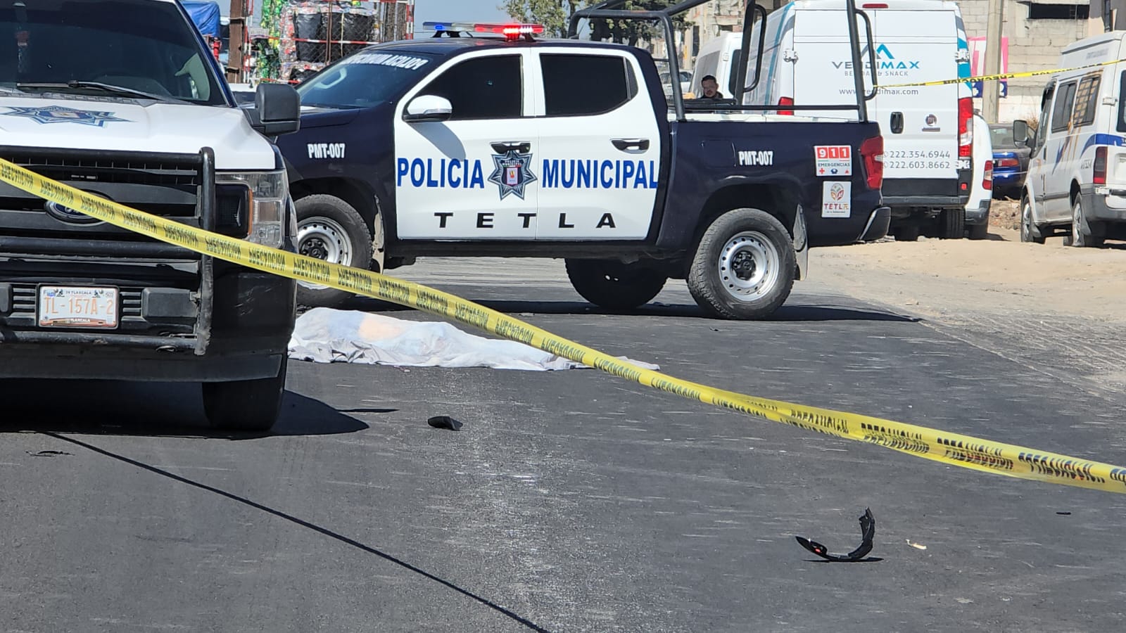 Muere motociclista tras ser arrollado en la Apizaco–Tlaxco; conductor huye y abandona su vehículo