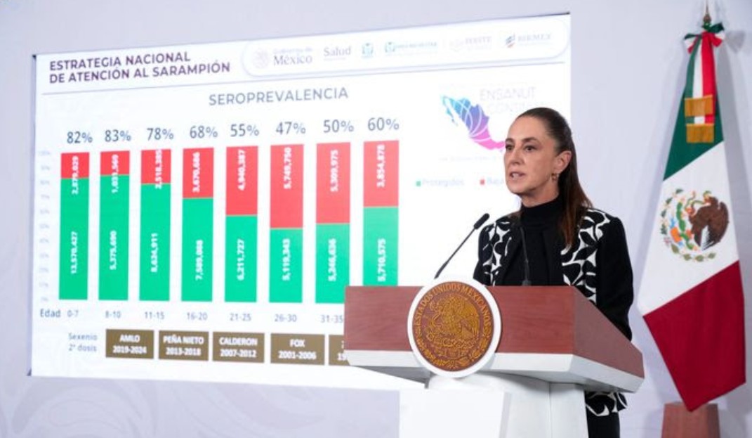 Sheinbaum pide calma y garantiza vacunas en todo el país