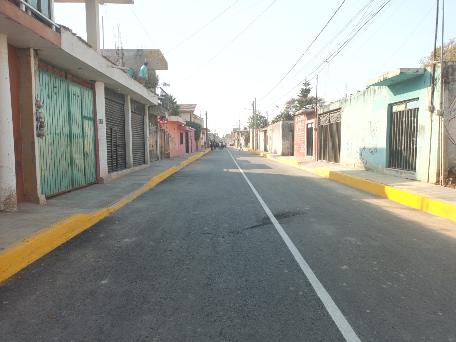 Entrega Tonantzin Fernández 2 rehabilitaciones de calles en San Matías Cocoyotla