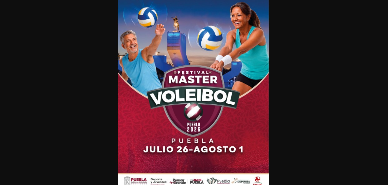 Puebla será epicentro del voleibol máster en 2026