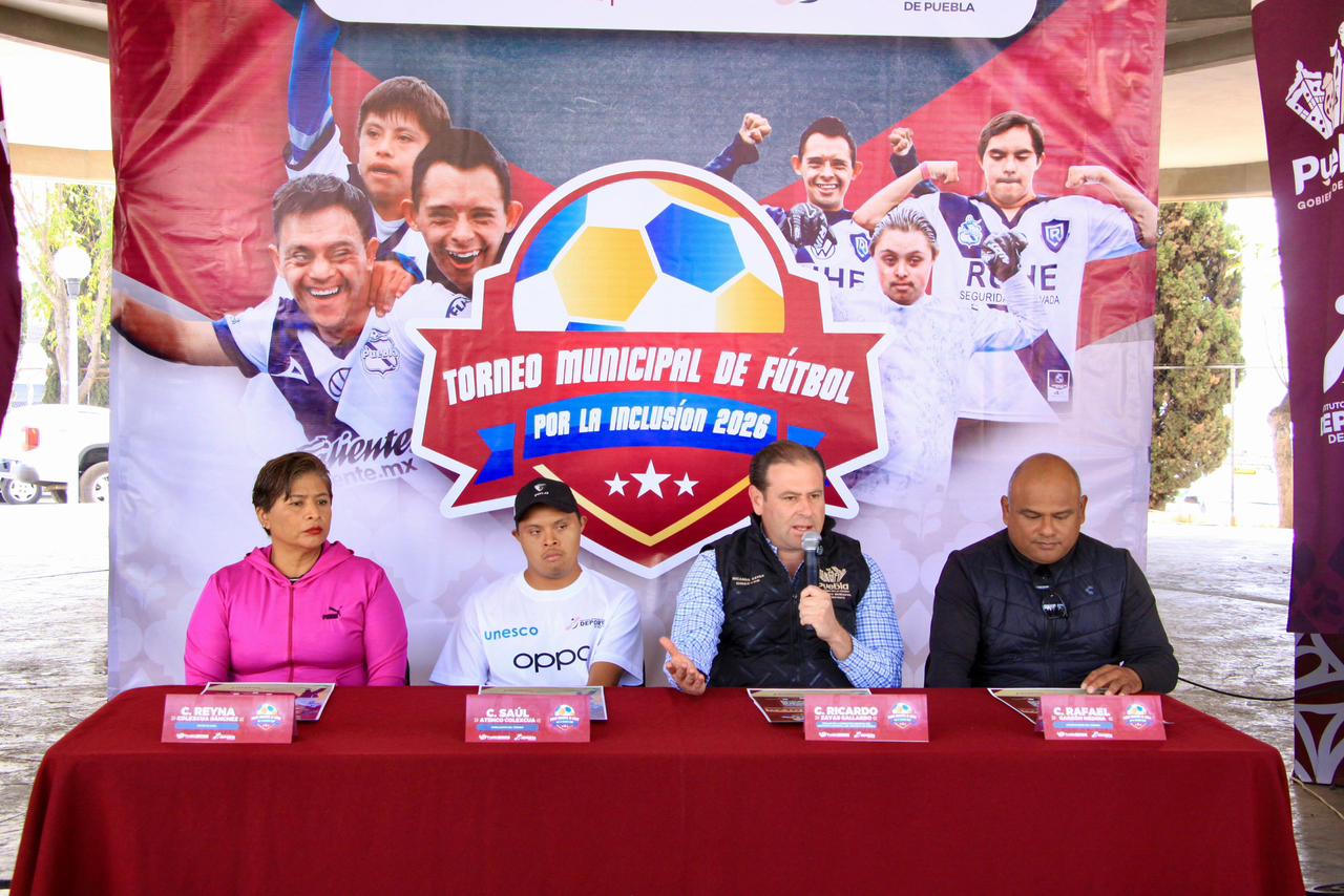 Torneo Municipal de Fútbol por la Inclusión reunirá a jóvenes con síndrome de Down en Puebla