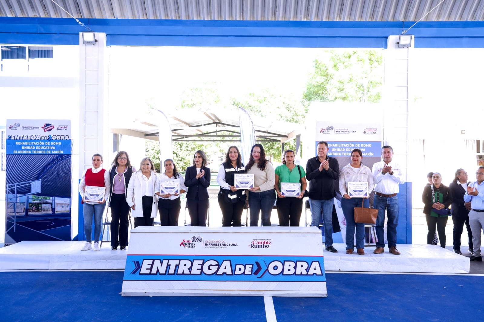 Gobierno de San Andrés Cholula continúa fortaleciendo espacios educativos 