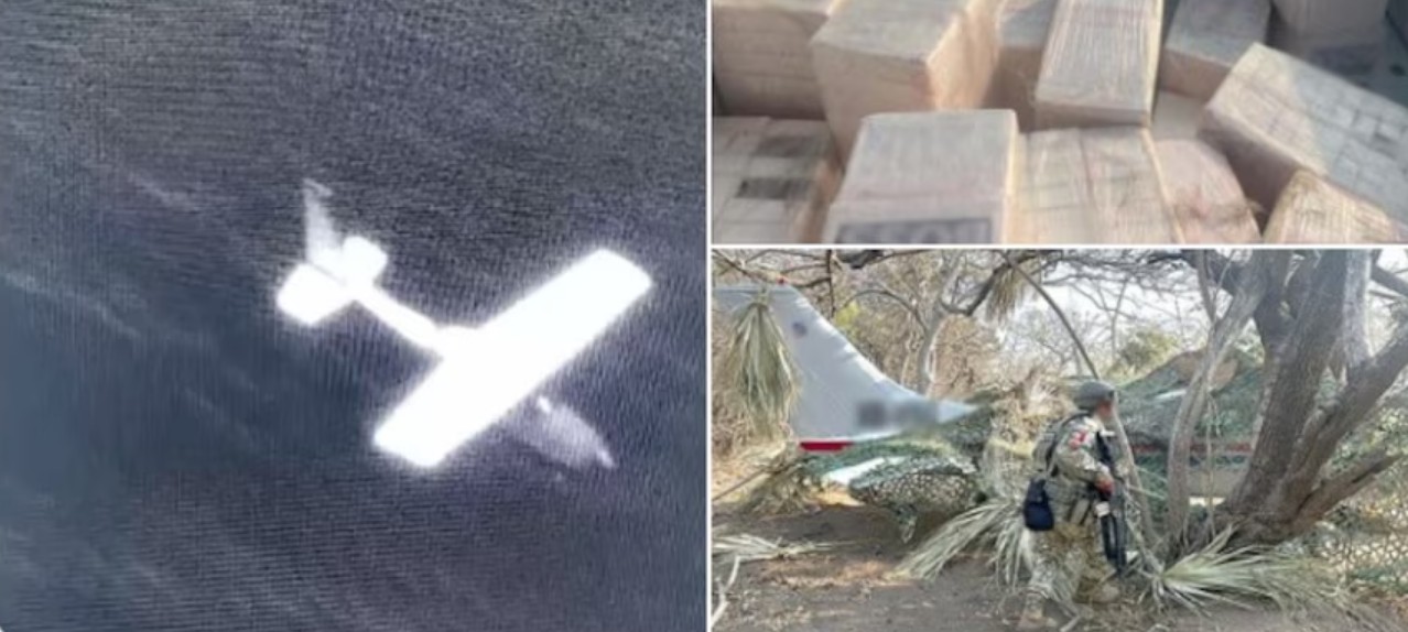 Detectan aeronave clandestina con más de media tonelada de cocaína en Oaxaca