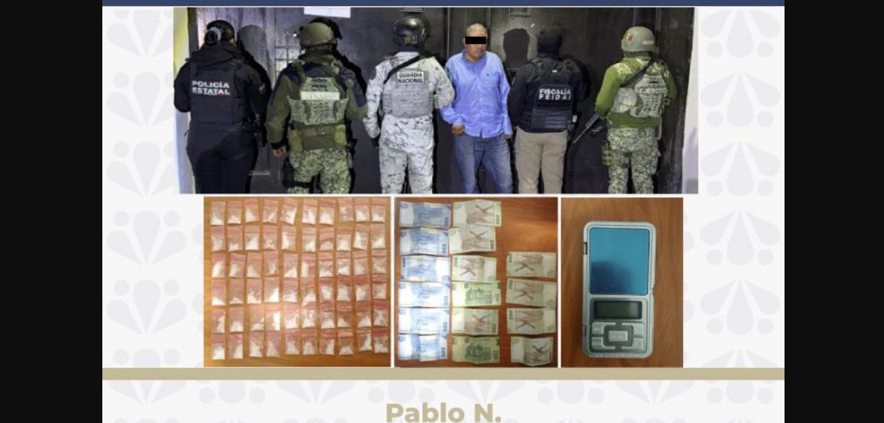 Operativo en Huaquechula: cateo y detención por narcomenudeo