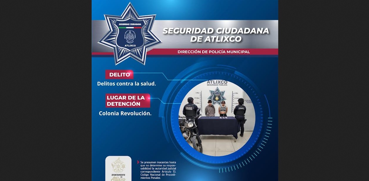 Operativo en la colonia Revolución termina con dos detenidos