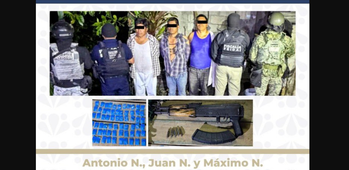 Operativo en Huehuetla desmantela célula que operaba entre Puebla y Veracruz