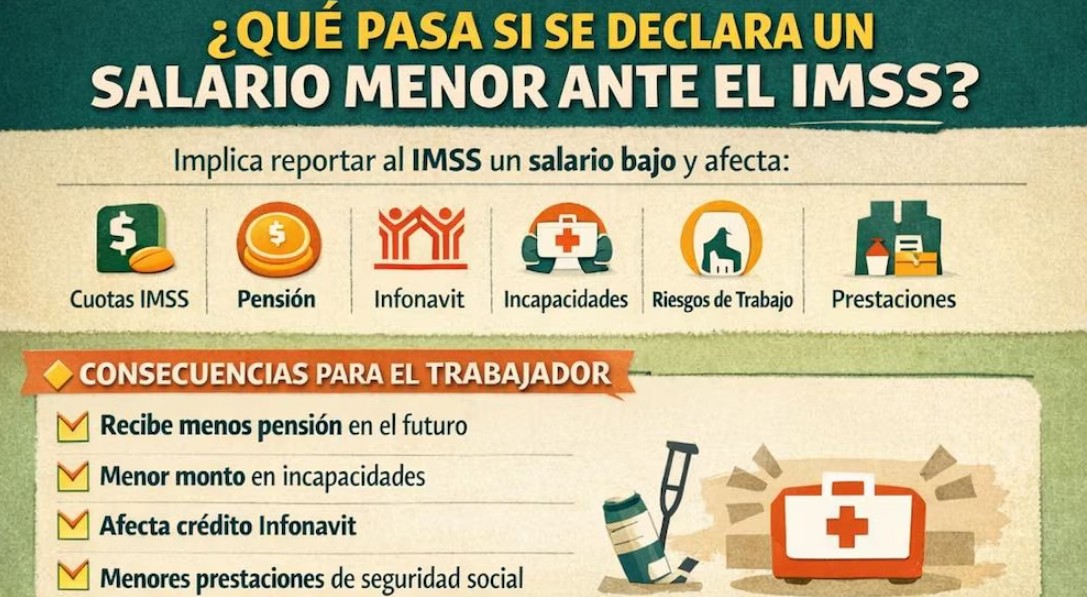 El salario registrado ante el IMSS puede afectar tu futuro