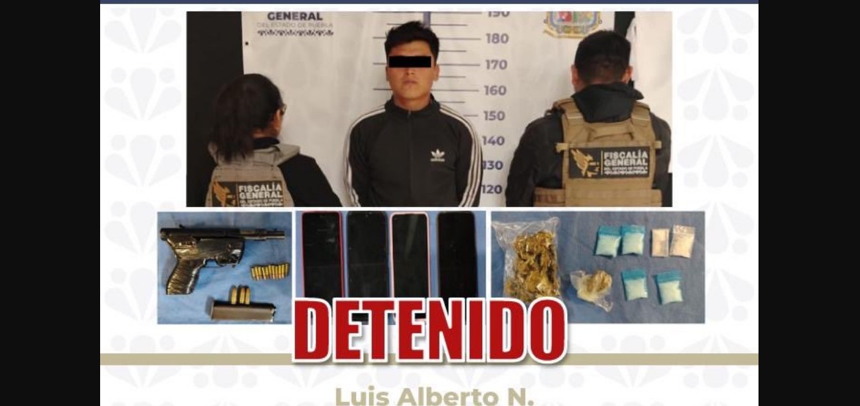 Operativo de la FGE en Puebla deja un detenido y una adolescente asegurada