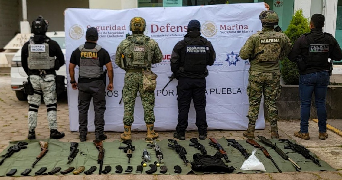 Operativo conjunto deja 112 detenidos y fuerte despliegue en Puebla