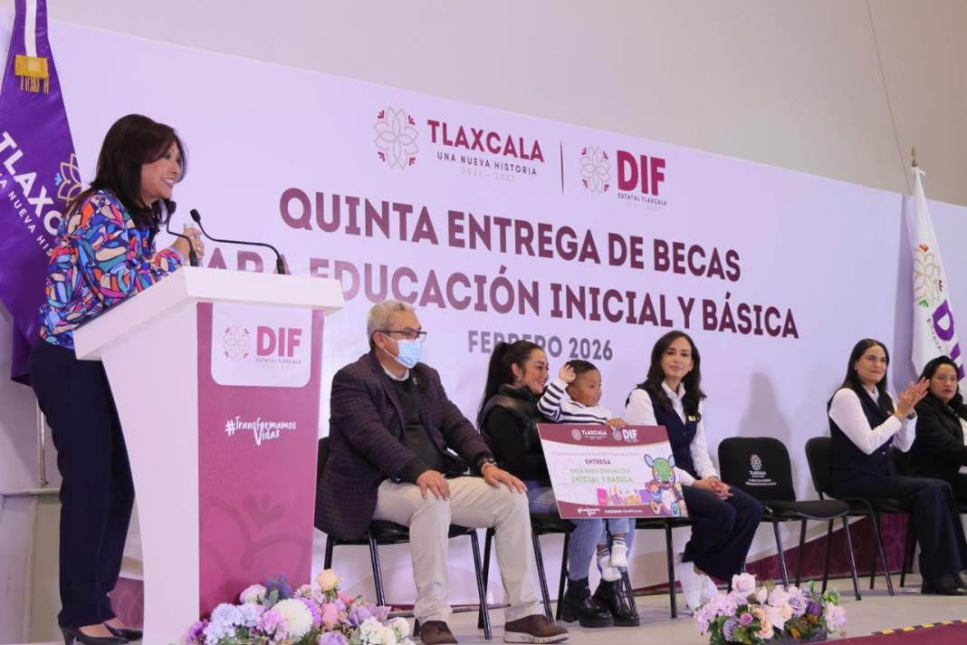 Lorena Cuéllar impulsa 1,600 nuevas becas y fortalece la educación inicial en Tlaxcala