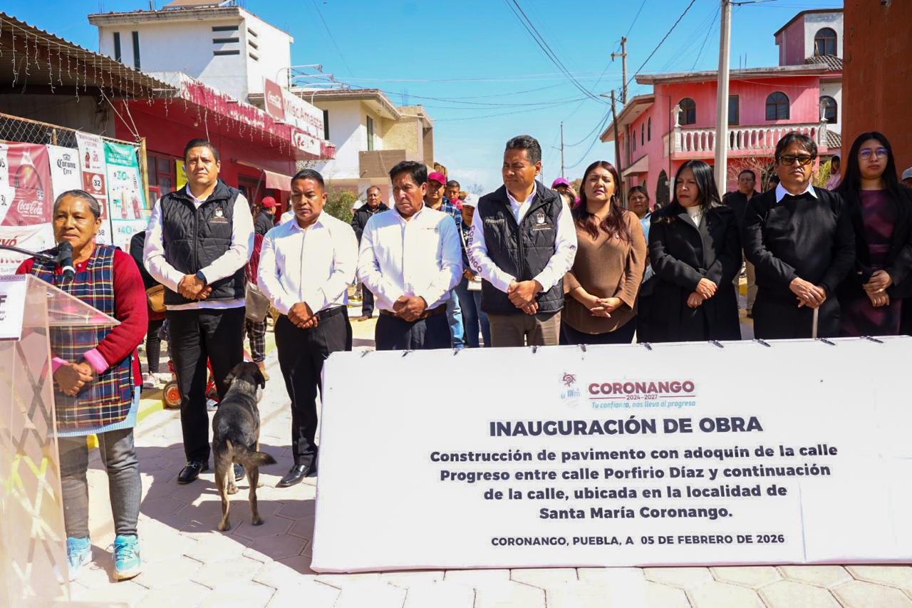 Con inversión de 6.2 mdp, Armando Aguirre inaugura obras en Coronango