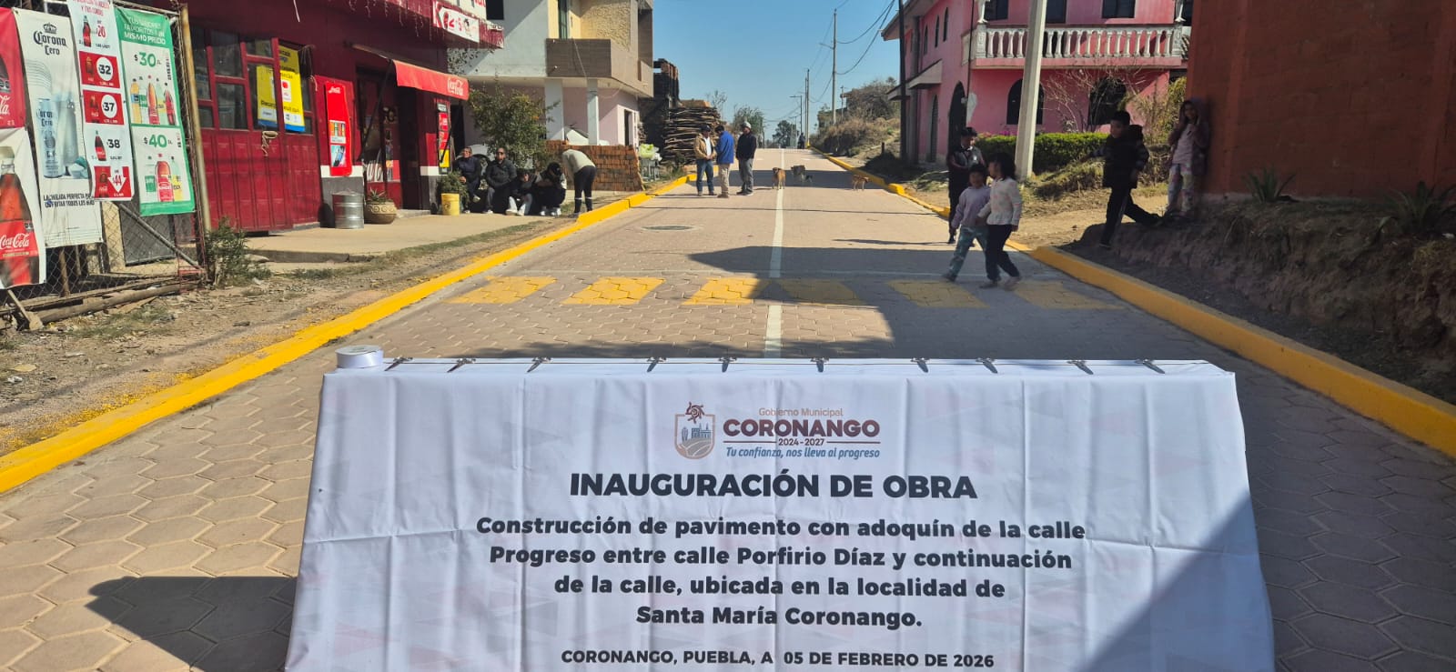 Obras de adoquinamiento mejoran la movilidad de más de14 mil coronanguenses
