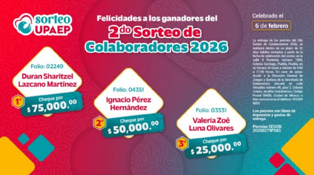 Reconocimiento al esfuerzo de los colaboradores UPAEP