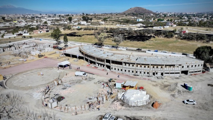 Construcción de Célula de Bienestar Animal tiene avance del 38% en Puebla