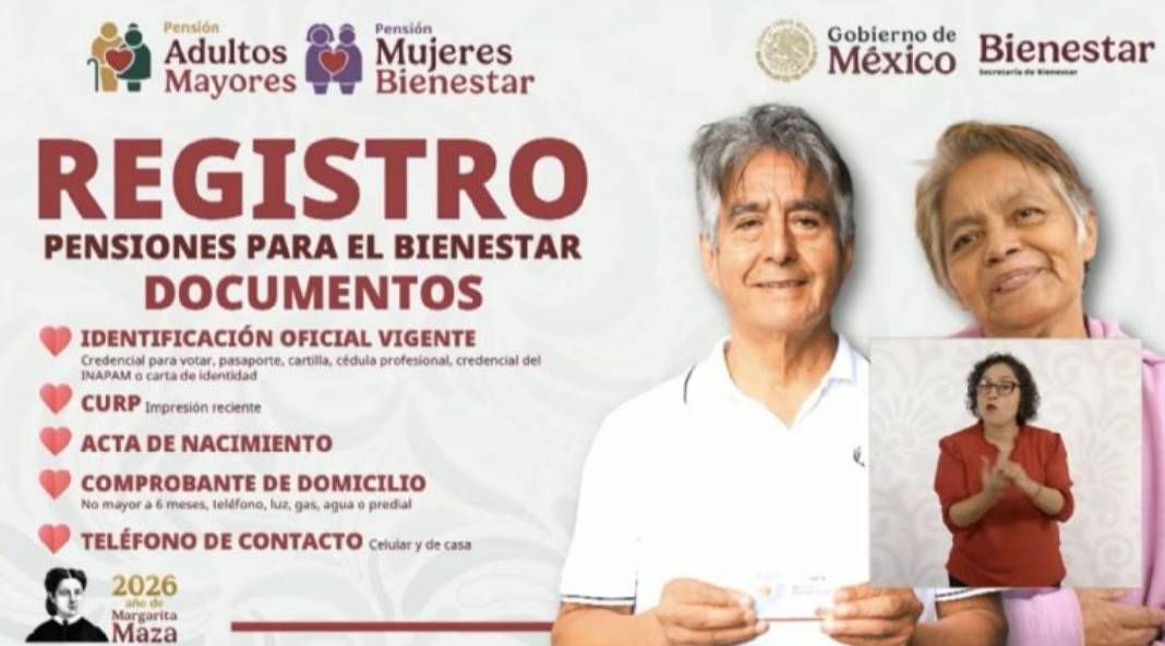 Arranca el registro a la Pensión Bienestar para Adultos Mayores