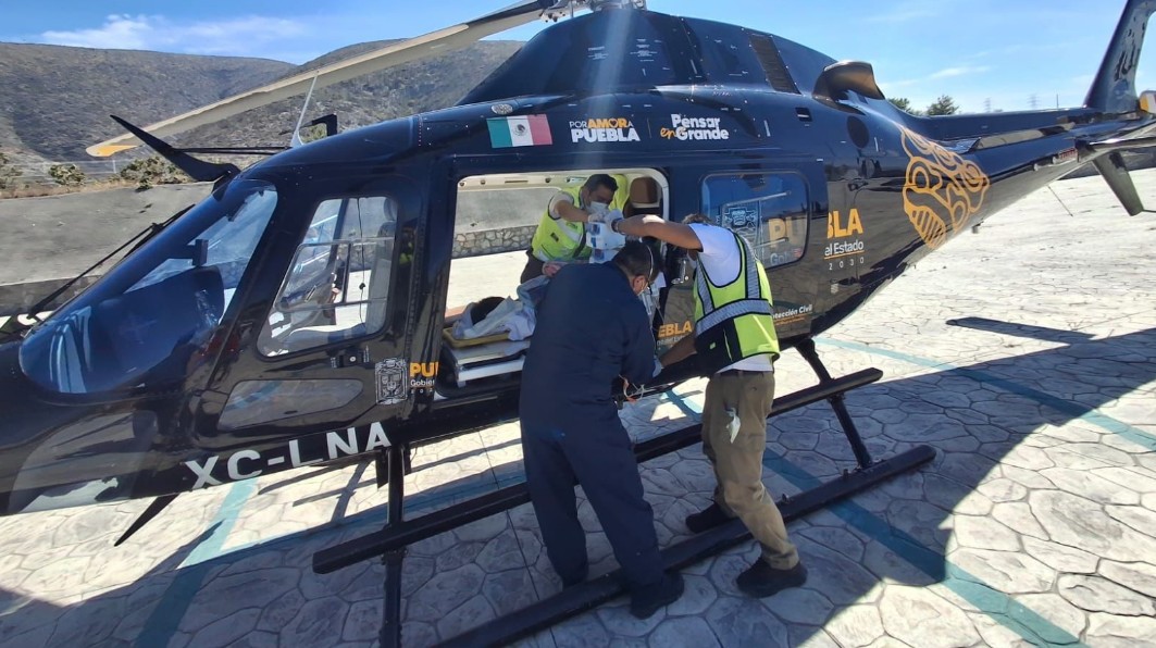 Traslado aéreo de emergencia para atención especializada